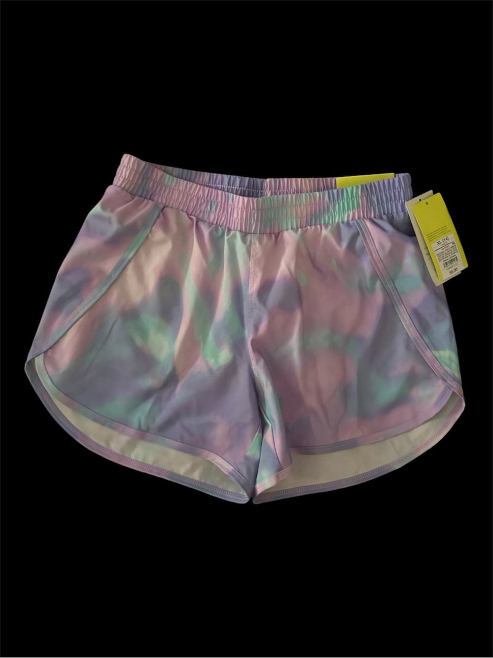 all in motion Girls Tie-Dye Running Shorts — Size XL (14)